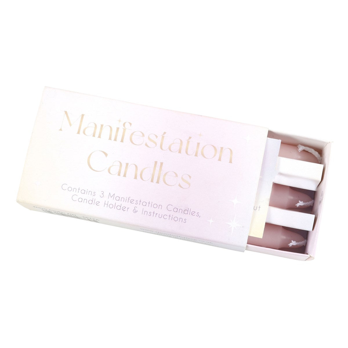 3 Manifestation Pink Spell Candles