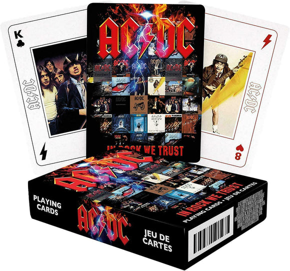 ACDC In Rock We Trust Playing Cards