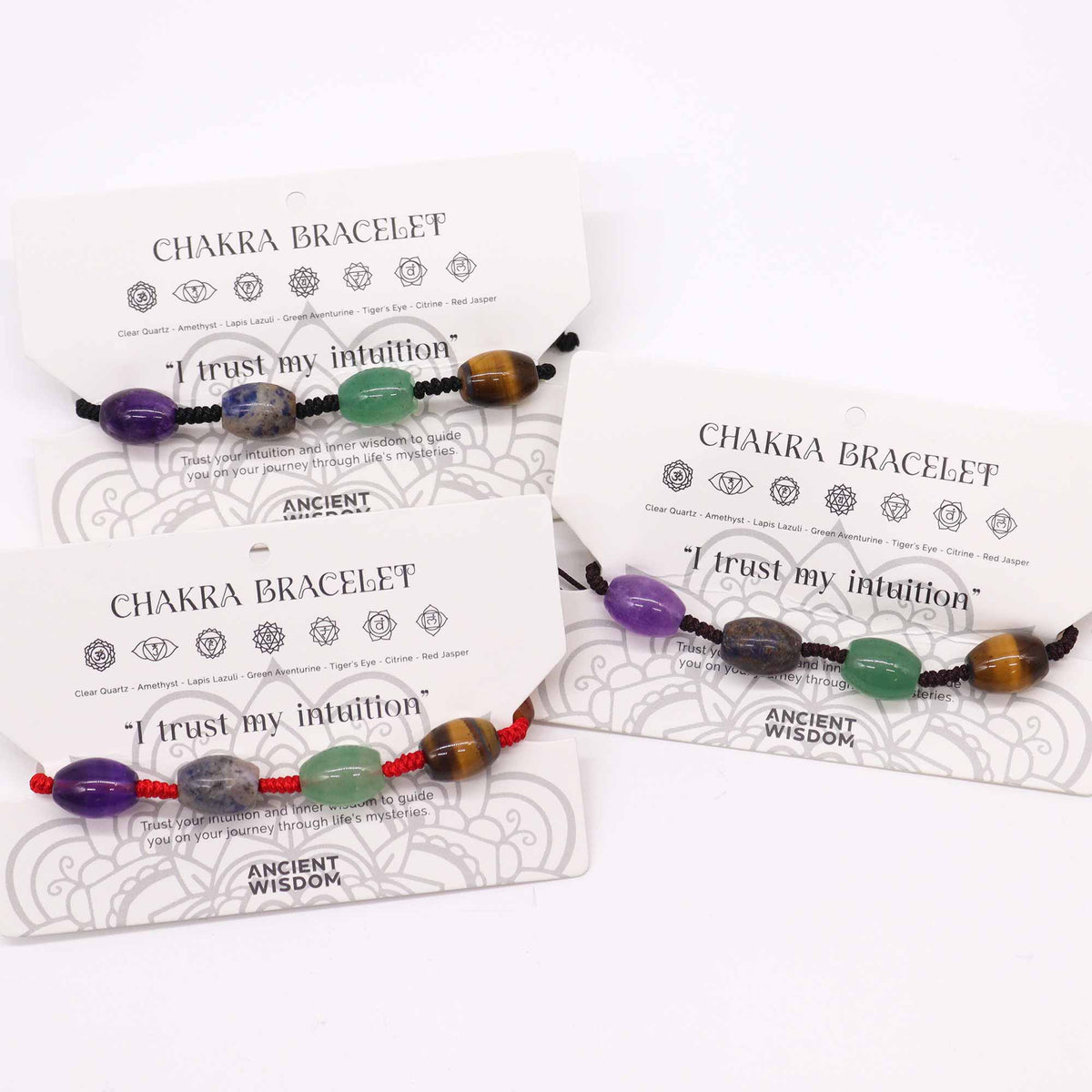 Chakra String Bracelet - Crystal Beads