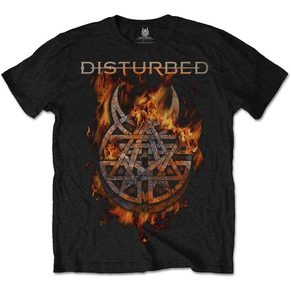 Disturbed Unisex T-Shirt: Burning Belief (XXL)