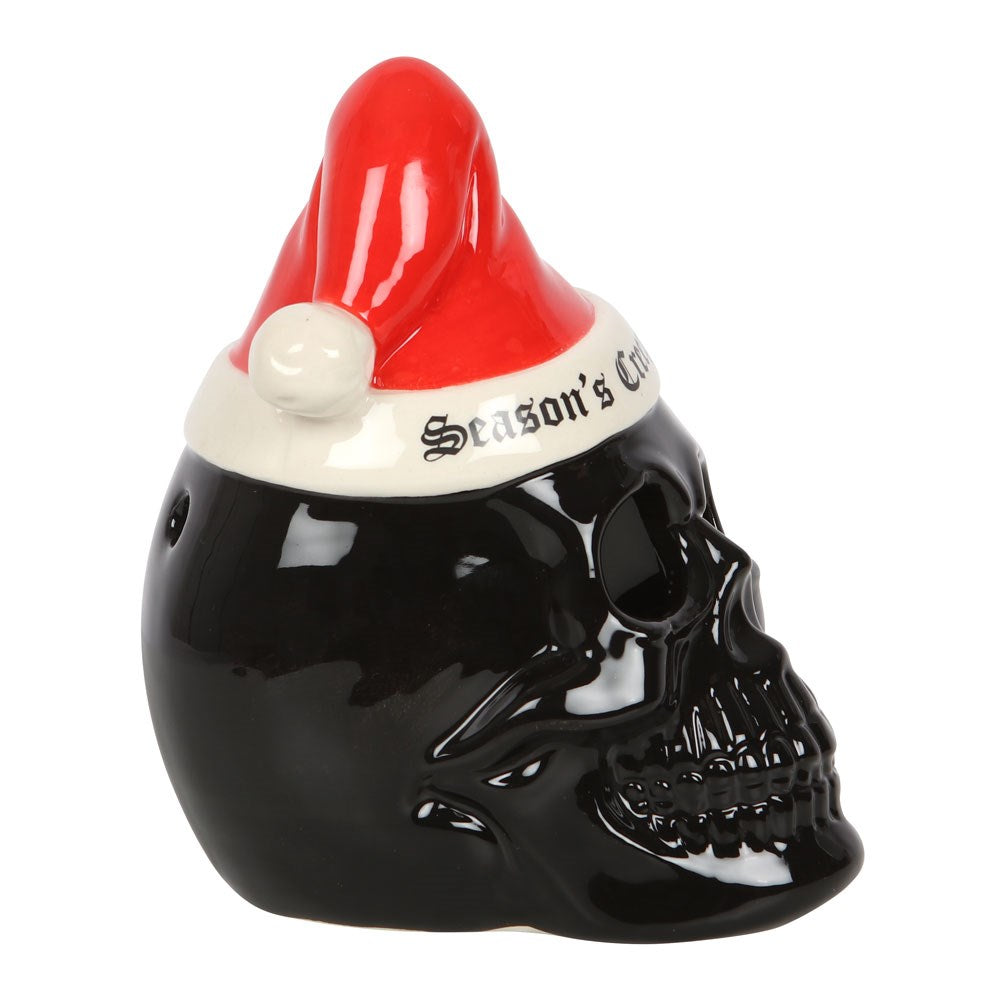 Father Christmas Skull Tealight Holder