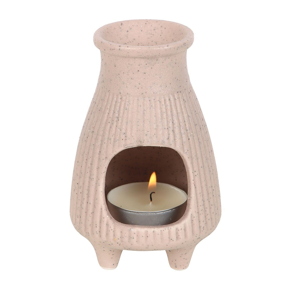 Greige Palo Santo burner with tealight holder