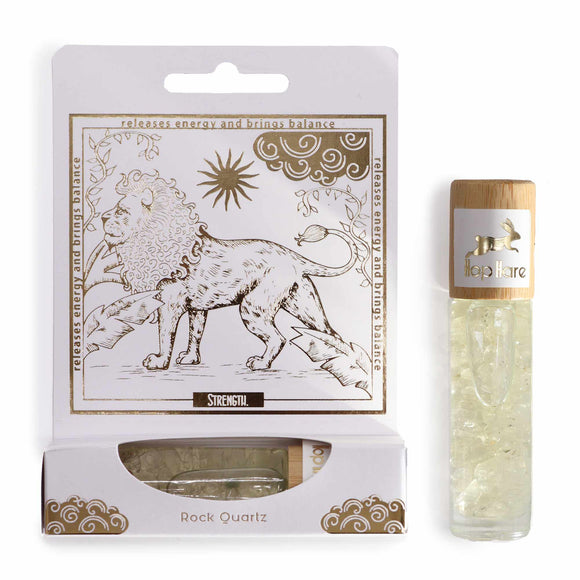Hop Hare Crystal Essential Oil Roll On - The Lion, Rock Quartz