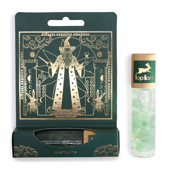 Hop Hare Crystal Essential Oil Roll On - The Magician, Green Aventurine