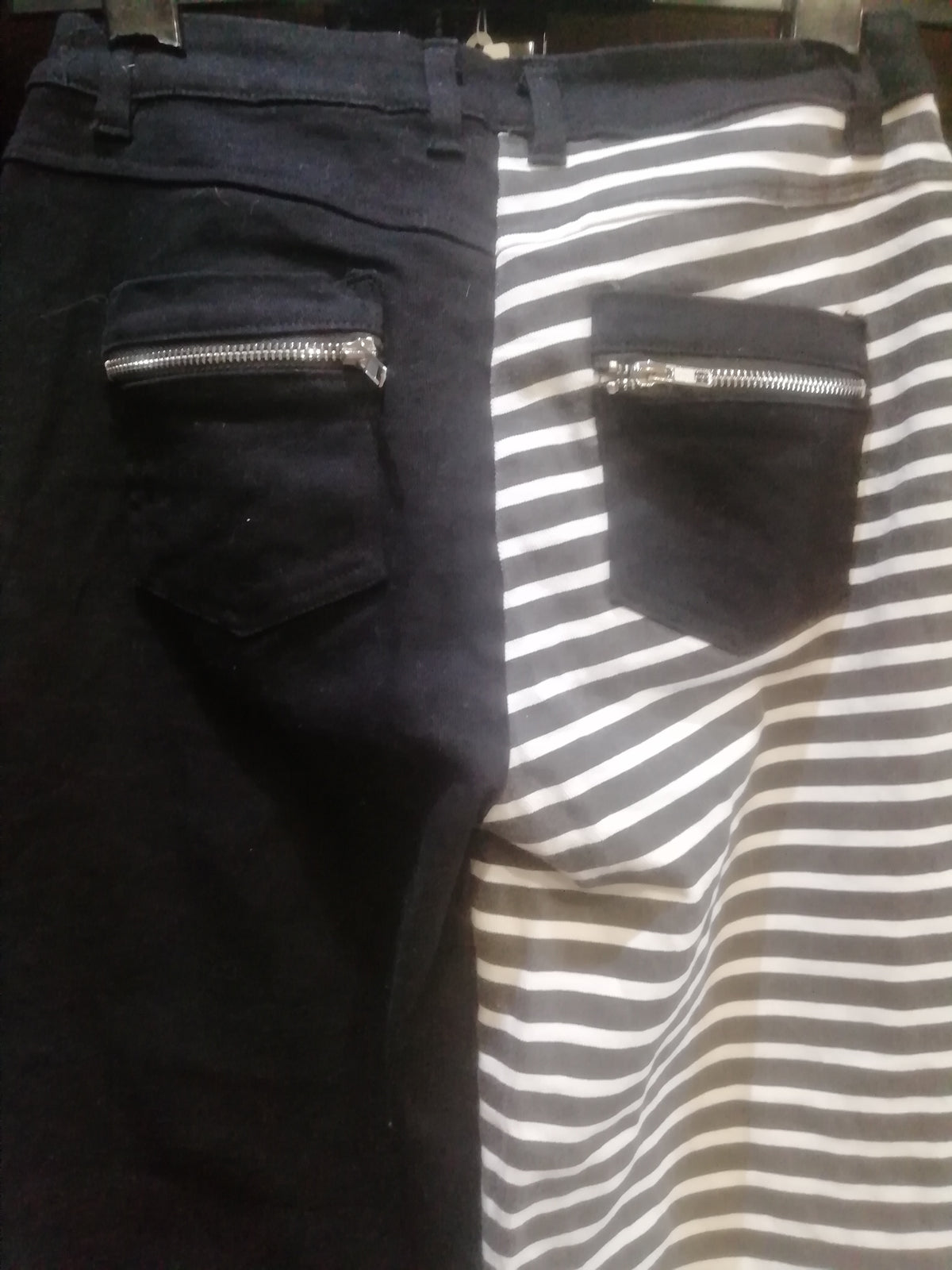 Banned Alternative Black & White Jeans