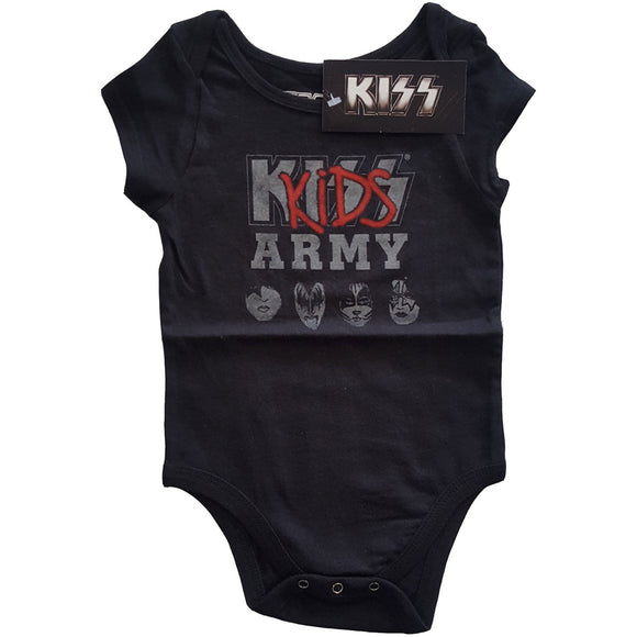Kiss Kids Army Baby Bodysuit