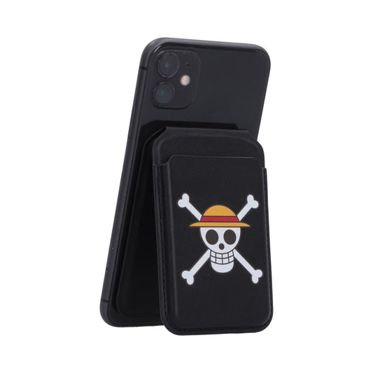 One Piece Jolly Roger Magsafe Card Holder (Black)