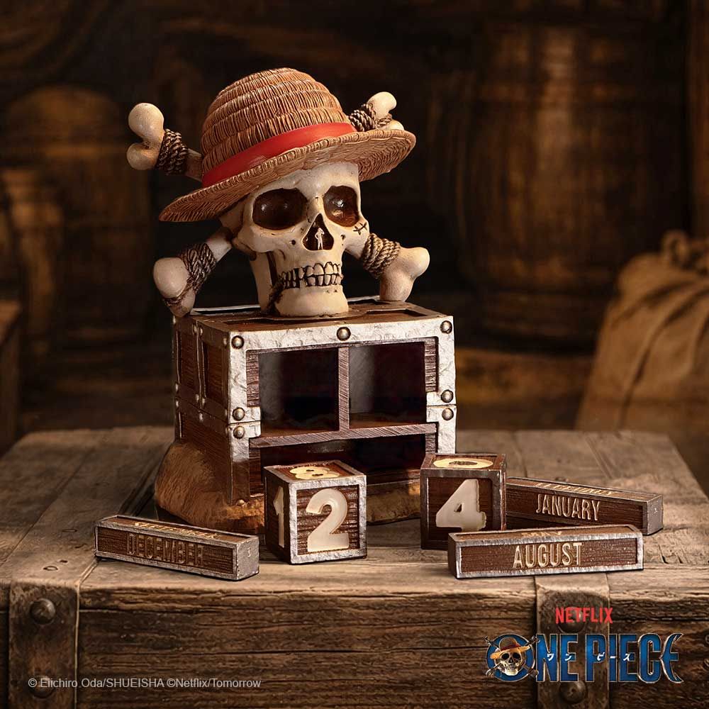 Straw Hat Jolly Roger perpetual calendar anime gift