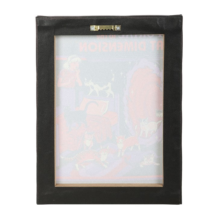 The Cat Dimension canvas picture sawtooth hanger reverse
