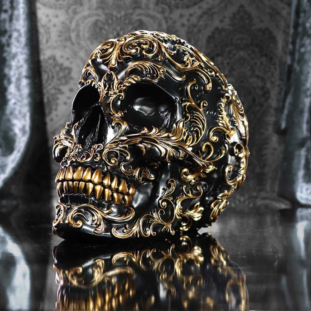 Renaissance Black & Gold Skull