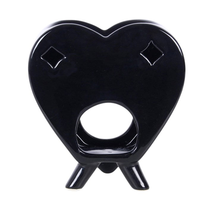 Black Planchette Oil Burner & Wax Warmer rear view