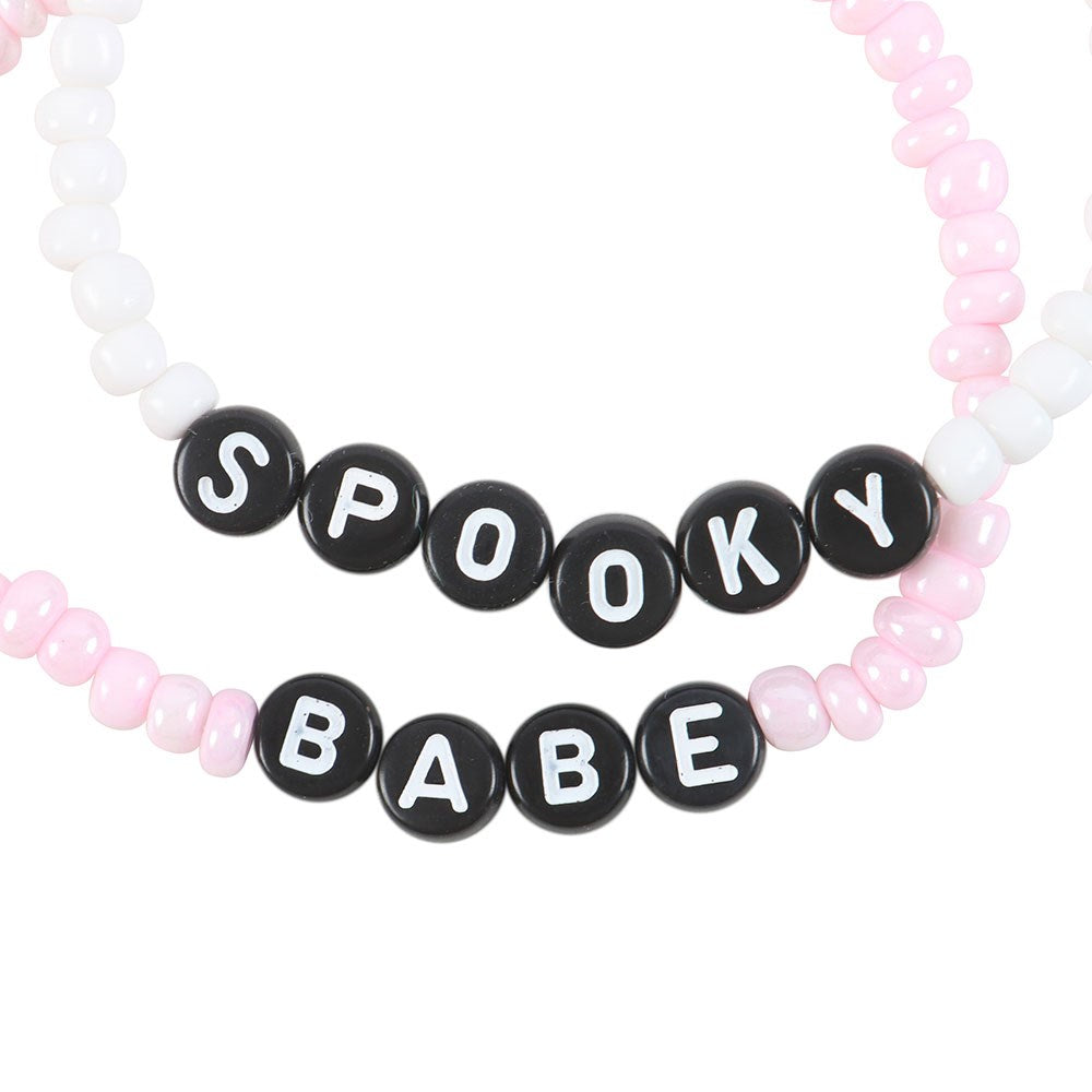 Spooky Babe Beaded Bracelet Set