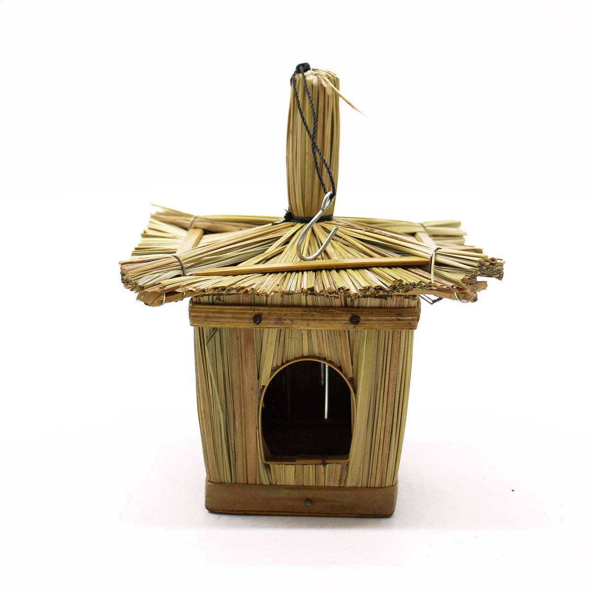 Square Seagrass Bird House