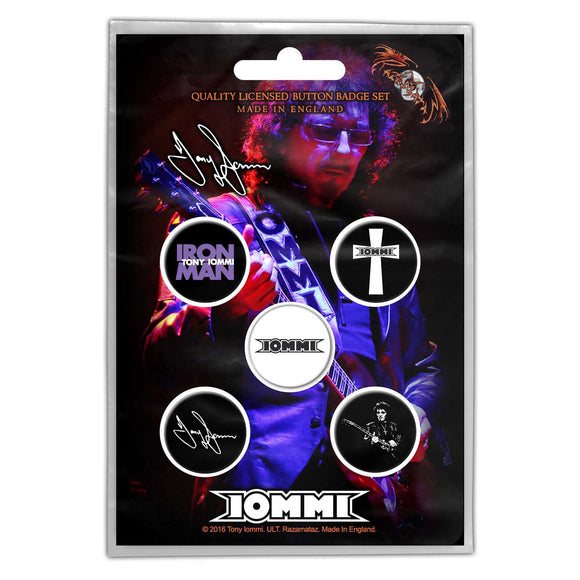 Tony Iommi Button Badge Set