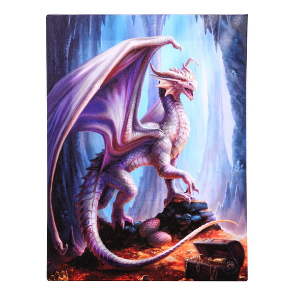 Treasure Trove Dragon Canvas Picture by Anne Stokes