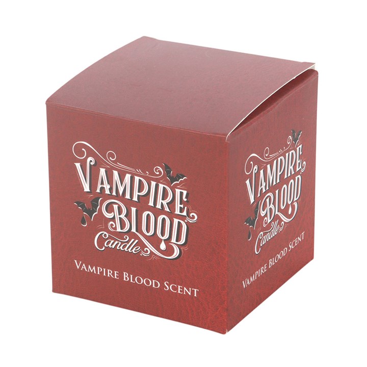 Vampire Blood candle packaging