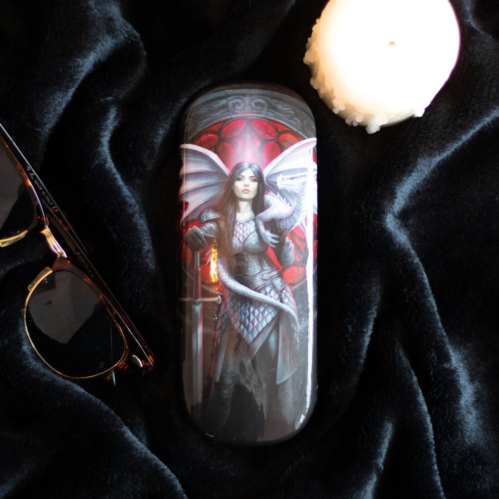 Valour Dragon Glasses Case by Anne Stokes