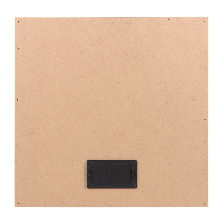 Back battery compartment of LED canvas wall plaque