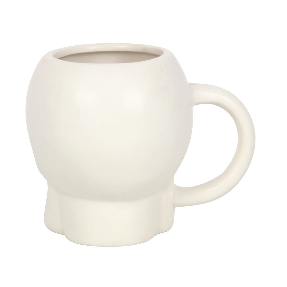 White Skull Shaped Mug