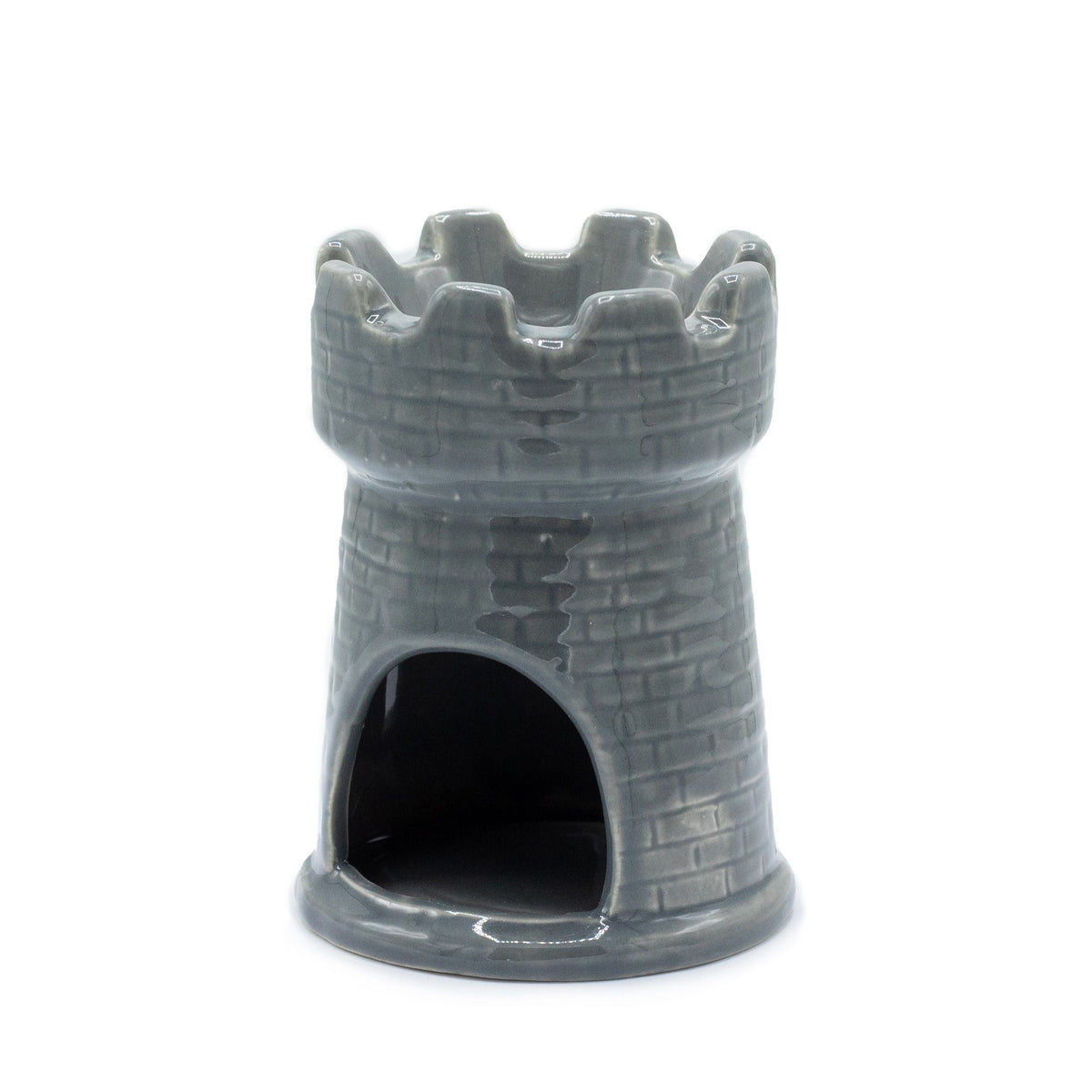 Grey castle oil burner rear view