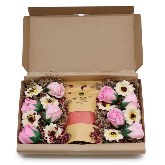 Wild Hare Passion bath gift set open box