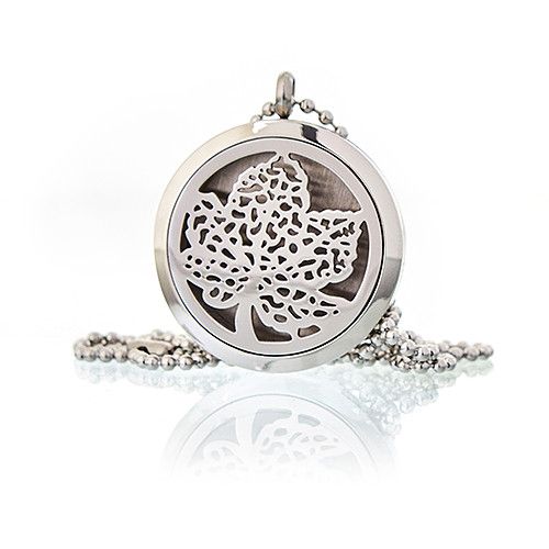 Leaf Aromatherapy Diffuser Necklace 30mm