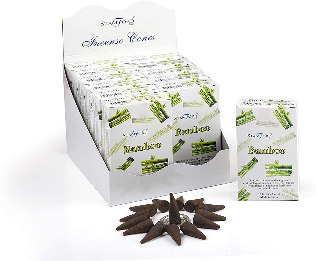 Bamboo Stamford Incense Cones
