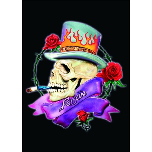 Poison Postcard: Smoking Skull