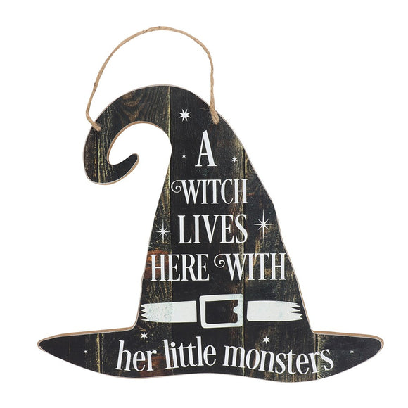 Witch's Hat Family Home Sign