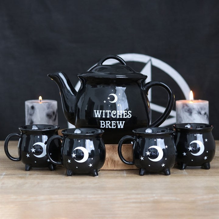 Witches Brew Cauldron Tea Set