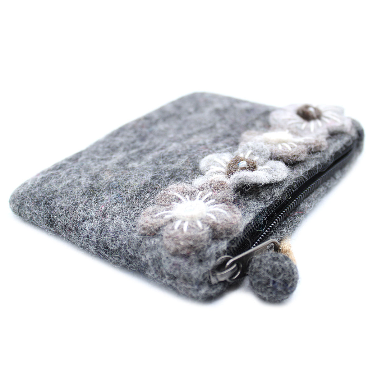 Flower Handmade Felt Coin Purse