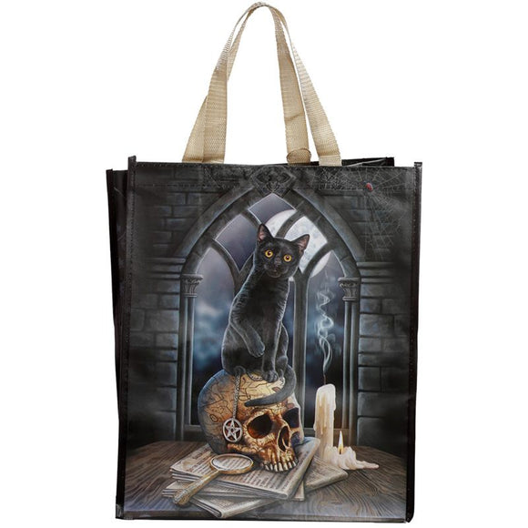 Spirits Of Salem Cat & Skull Shopping Bag