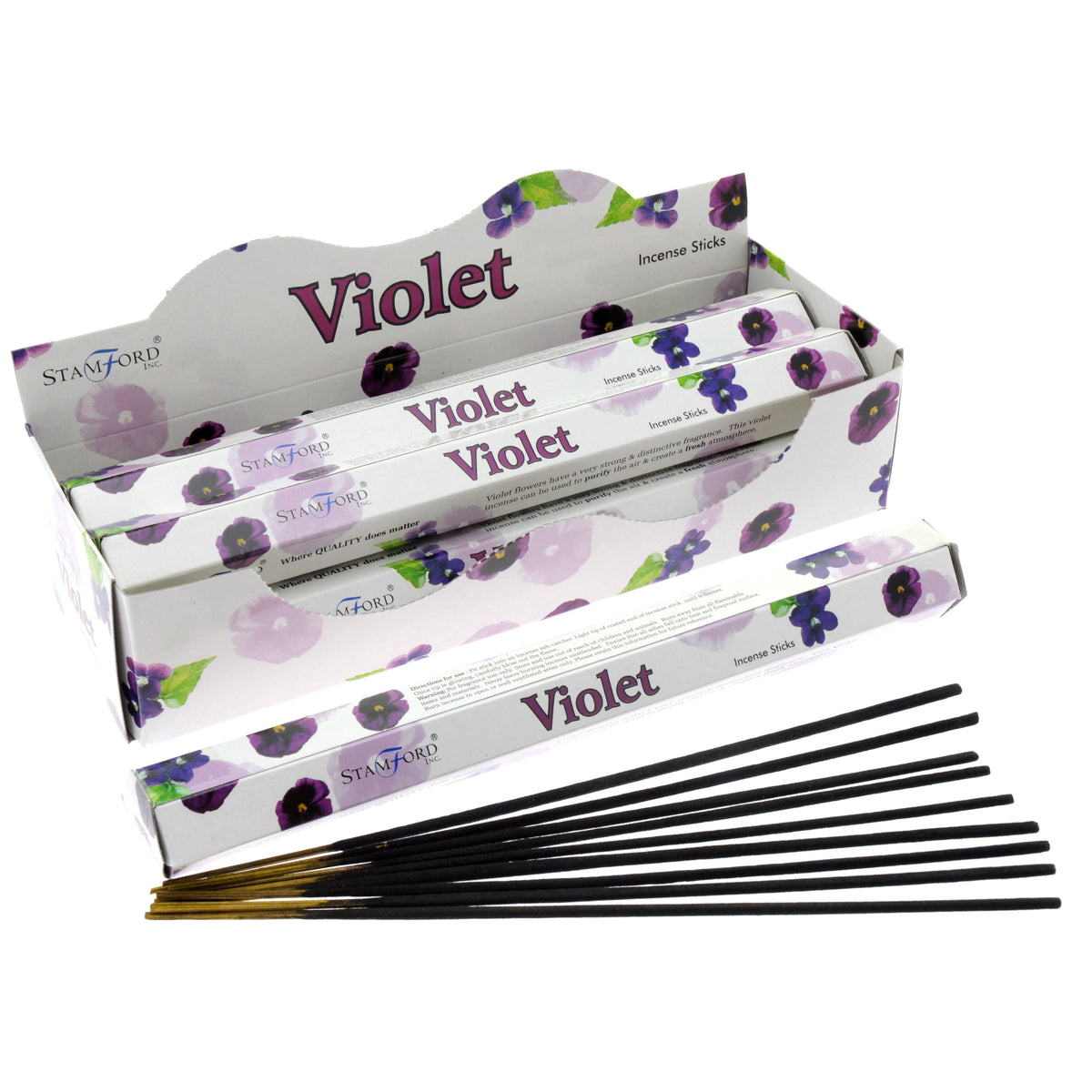 violet incense sticks