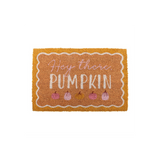 Natural Hey There Pumpkin Doormat