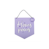 Purple Hocus Pocus Hanging Sign