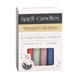 12 Mixed Colour Spell Candles