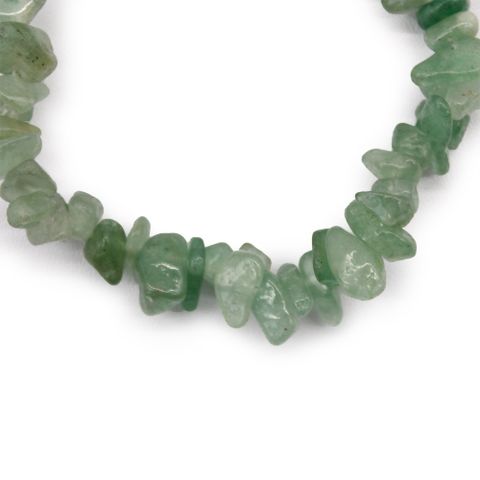 Green aventurine gemstone chip bracelet