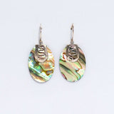 Abalone Shell & Silver Earrings