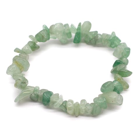 Green aventurine crystal chip bracelet
