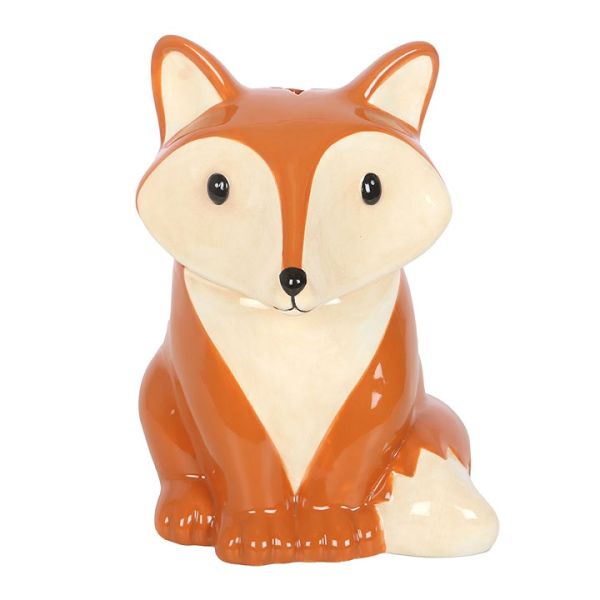 Front view of fox-shaped oil burner and wax warmer