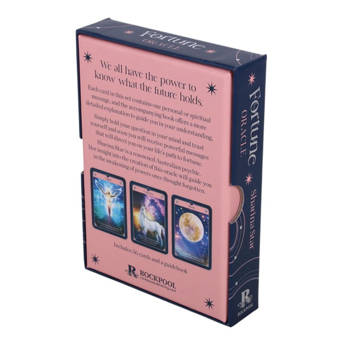 Fortune Oracle Cards by Sharina Star box and guidebook