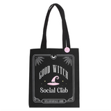 Good Witch Social Club Tote Bag with Pin Badge
