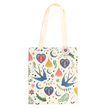 Cream Folk Tote Bag