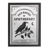 Old Raven Apothecary Mirrored Wall Art