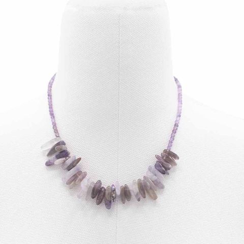 Longstone Crystal Necklace - Amethyst