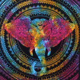 Single Elephant Tie-Dye Wall Hanging