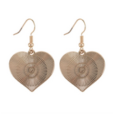 Checkerboard Heart Earrings