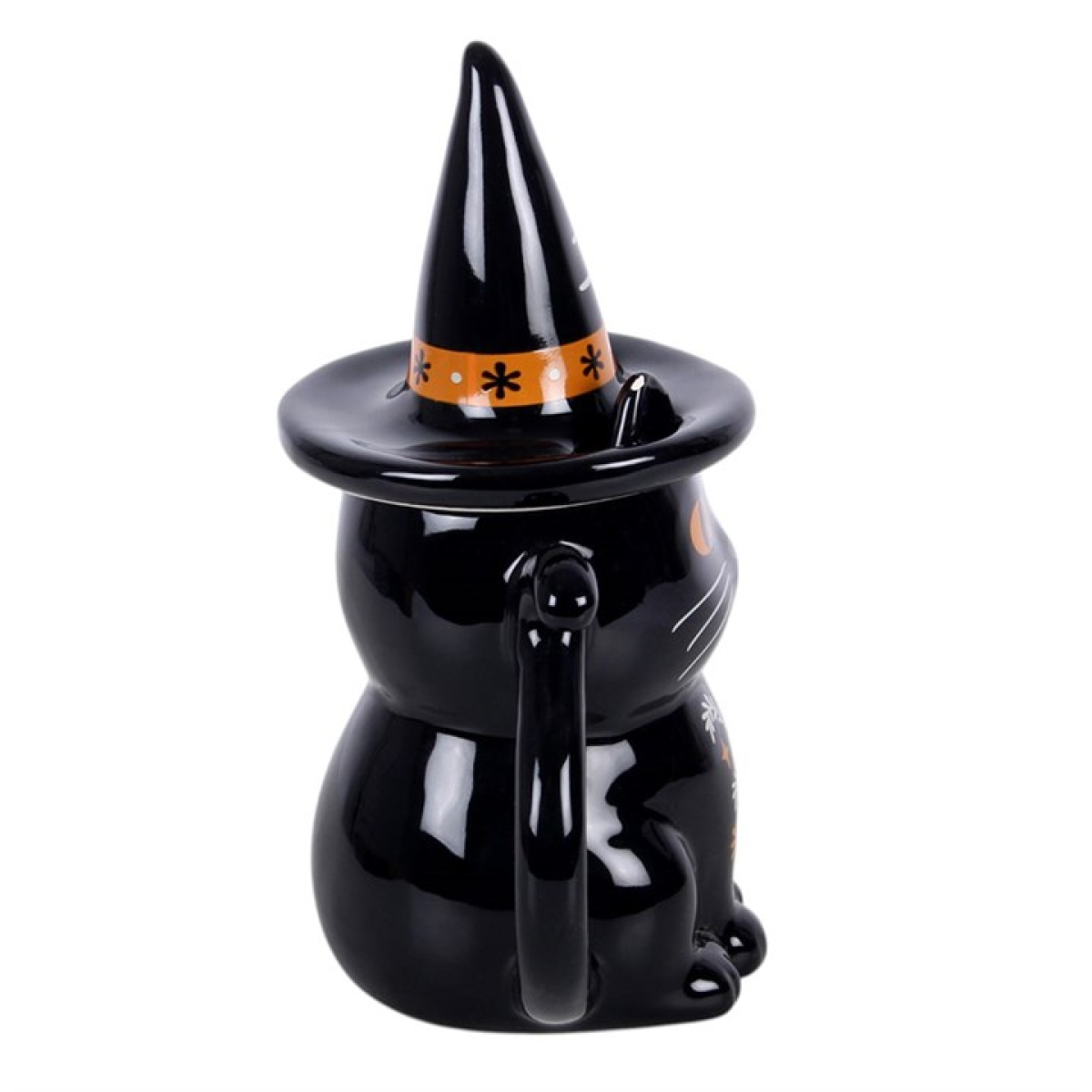 Black cat witch's hat mug