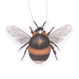 Air freshener shaped like a bee on a white background
