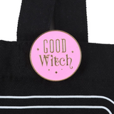 Good Witch Social Club Tote Bag with Pin Badge